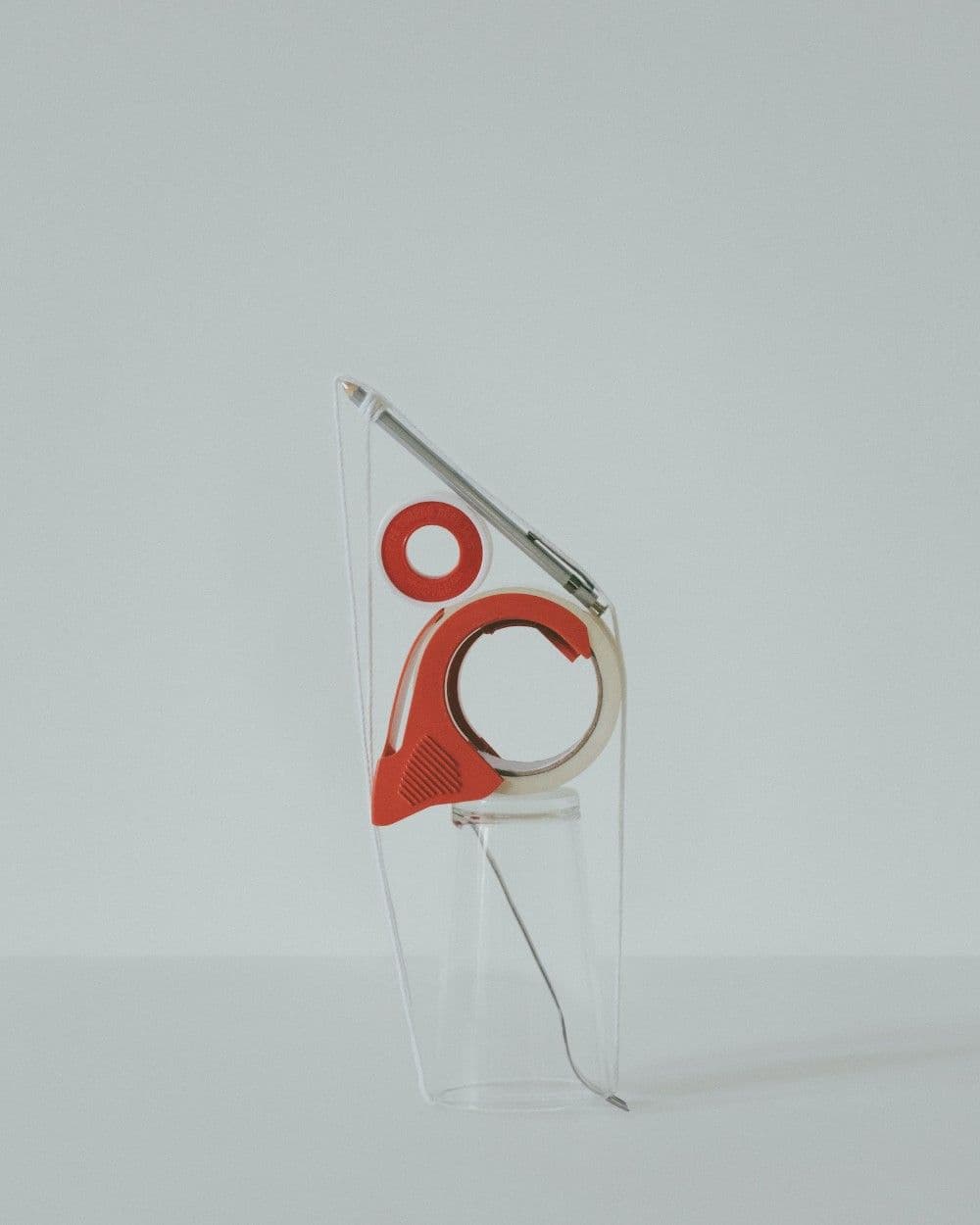 Red retro desk calendar