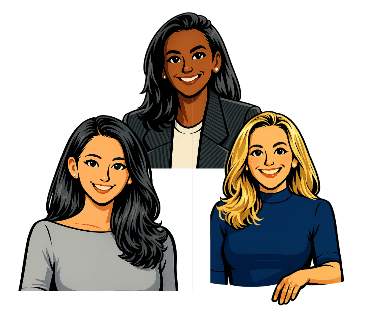 Experts — cartoon portrait