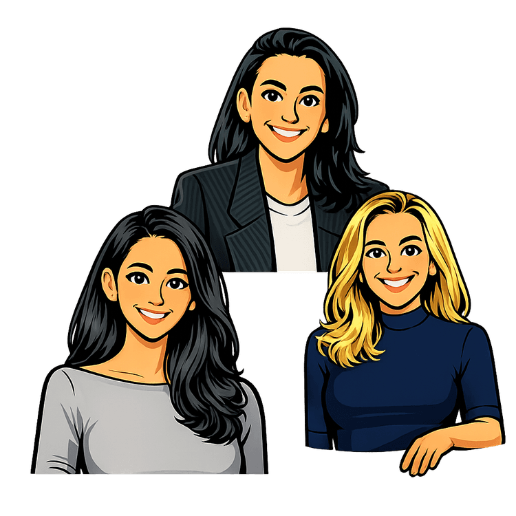 Friends — cartoon portrait